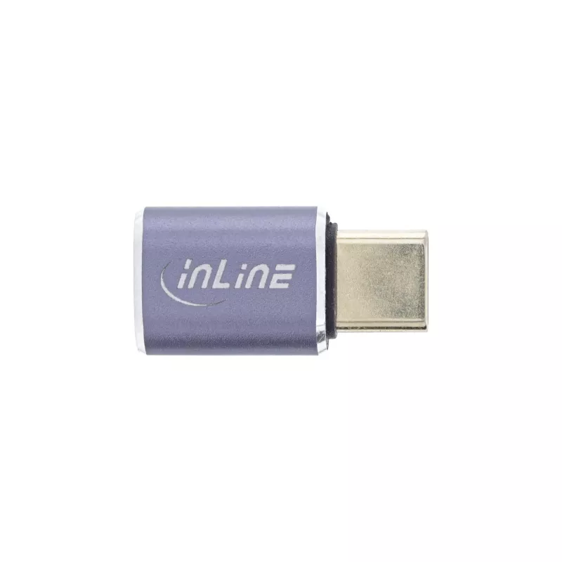 InLine USB4 Adapter USB-C male/female aluminium grey 35900A