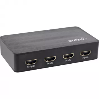 InLine HDMI Switch, 3 port, 4K2K@60Hz, HDCP 2.2