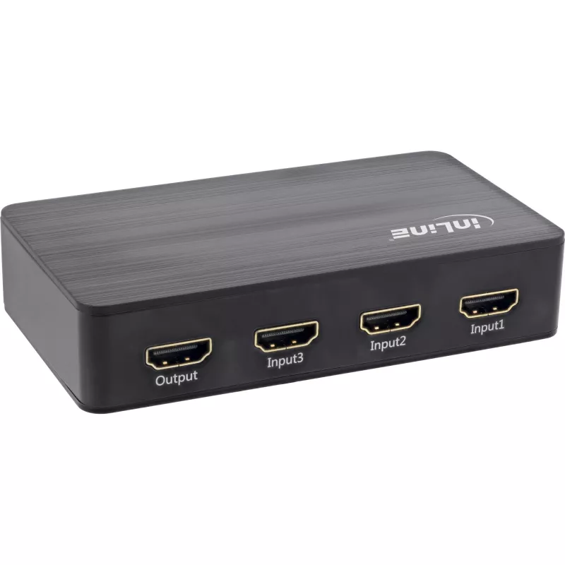 InLine HDMI Switch, 3 port, 4K2K@60Hz, HDCP 2.2