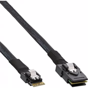 InLine Slim SAS cable InLine 27645B SFF-8654 to Mini SAS SFF-8087 12Gb/s 1m