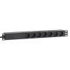 Intellinet 19 inch 1U Rackmount 7-Way PDU Surge Protection 16A 3m Cord