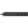Intellinet 19 inch 1U Rackmount 7-Way PDU Surge Protection 16A 3m Cord