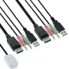 InLine Cable KVM Switch, 2-port, Displayport 1.2, 4K, USB, Audio