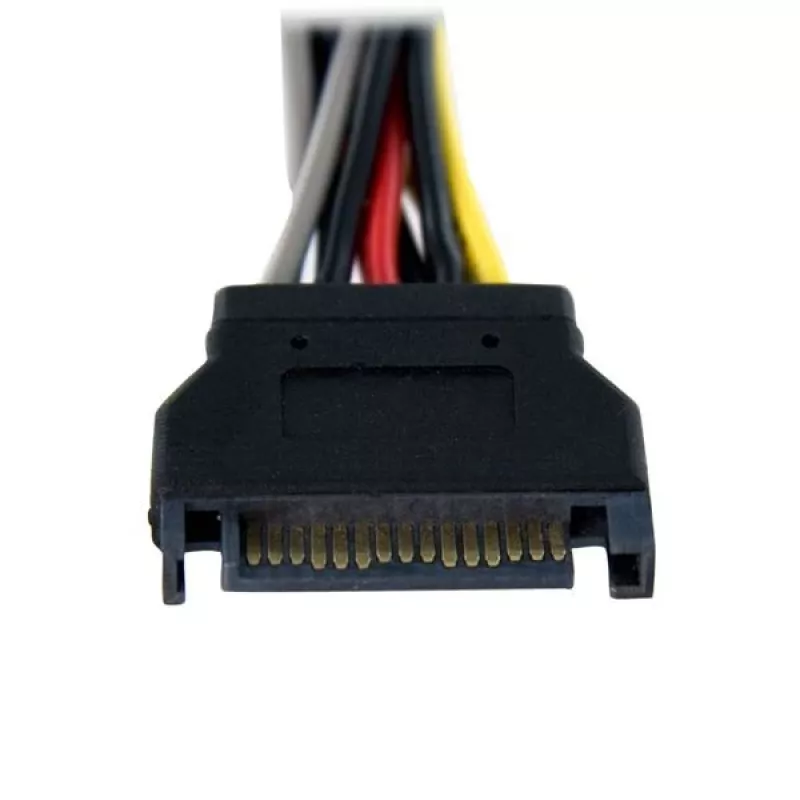 StarTech.com 6in SATA Power Y Splitter Cable Adapter - M/F, SATA 15-pin, 2 x SATA 15-pin, 0.15 m, Male, Female, Straight