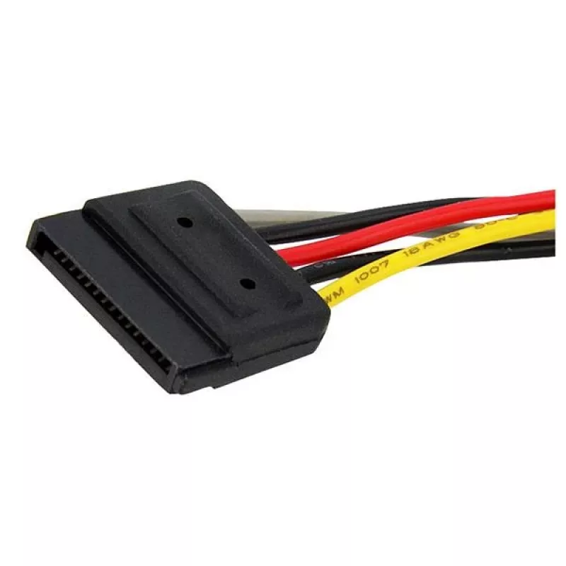 StarTech.com 6in SATA Power Y Splitter Cable Adapter - M/F, SATA 15-pin, 2 x SATA 15-pin, 0.15 m, Male, Female, Straight