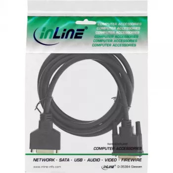 InLine DVI-D Cable Premium 24+1 male to female Dual Link gold plated 2m