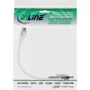 InLine Patch cable, S/FTP (PiMf), Cat.8.1, 2000MHz, halogen-free, white, 0.25m