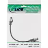 InLine Patch Cable S/FTP PiMF Cat.8.1 halogen free 2000MHz black, 0.25m