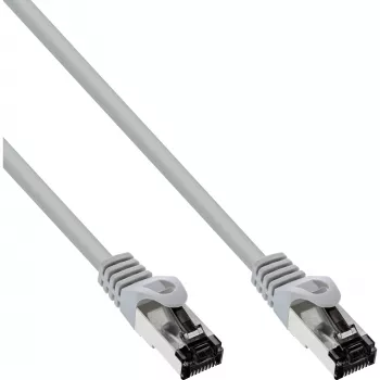 InLine Patch cable, S/FTP (PiMf), Cat.8.1, 2000MHz, halogen-free, grey, 0.3m