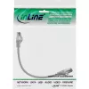 InLine Patch cable, S/FTP (PiMf), Cat.8.1, 2000MHz, halogen-free, grey, 0.3m