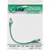 InLine Patch cable, S/FTP (PiMf), Cat.8.1, 2000MHz, halogen-free, green, 0.25m