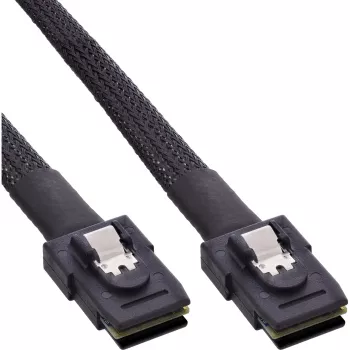 InLine SAS cable int., Mini-SAS SFF-8087 to Mini-SAS SFF-8087, w/Sideband, 1m