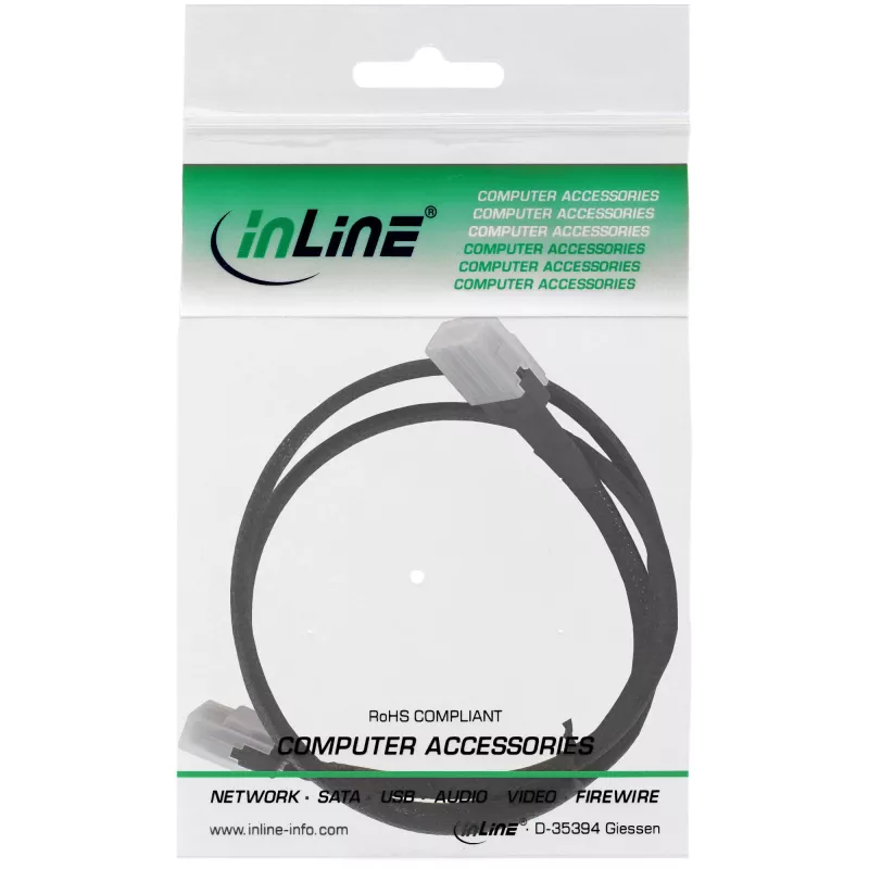 InLine SAS cable int., Mini-SAS SFF-8087 to Mini-SAS SFF-8087, w/Sideband, 1m