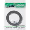 InLine Patch cable flat, U/FTP, Cat.6A, TPE halogen-free, black, 2m
