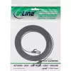 InLine Patch cable flat, U/FTP, Cat.8.1, TPE halogen-free, black, 0.5m