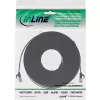 InLine Patch cable flat, U/FTP, Cat.8.1, TPE halogen-free, black, 7.5m