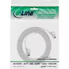 InLine Patch cable flat, U/FTP, Cat.8.1, TPE halogen-free, white, 0.5m