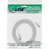 InLine Patch cable flat, U/FTP, Cat.6A, TPE halogen-free, white, 2m