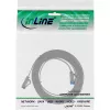 InLine Patch cable flat, U/FTP, Cat.6A, TPE halogen-free, grey, 1m