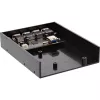 InLine 4-port USB 3.0 panel hub for 3,5 inch floppy slot, black
