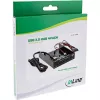 InLine 4-port USB 3.0 panel hub for 3,5 inch floppy slot, black