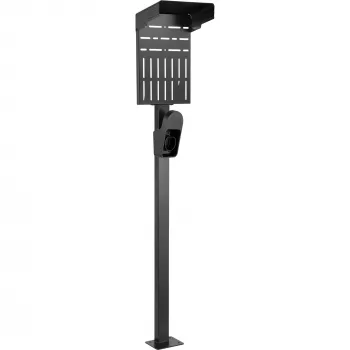 InLine Universal wallbox stand with EV charging cable holder, black