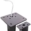 InLine Universal wallbox stand with EV charging cable holder, black