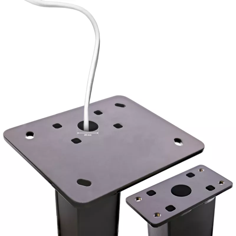 InLine Universal wallbox stand with EV charging cable holder, black