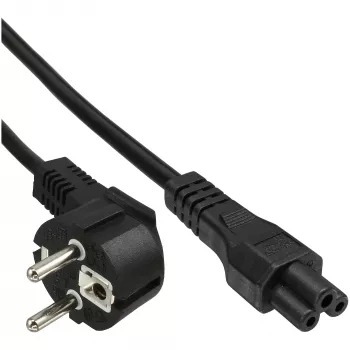 AC Power Cord InLine 16657D for Notebook Black 2m
