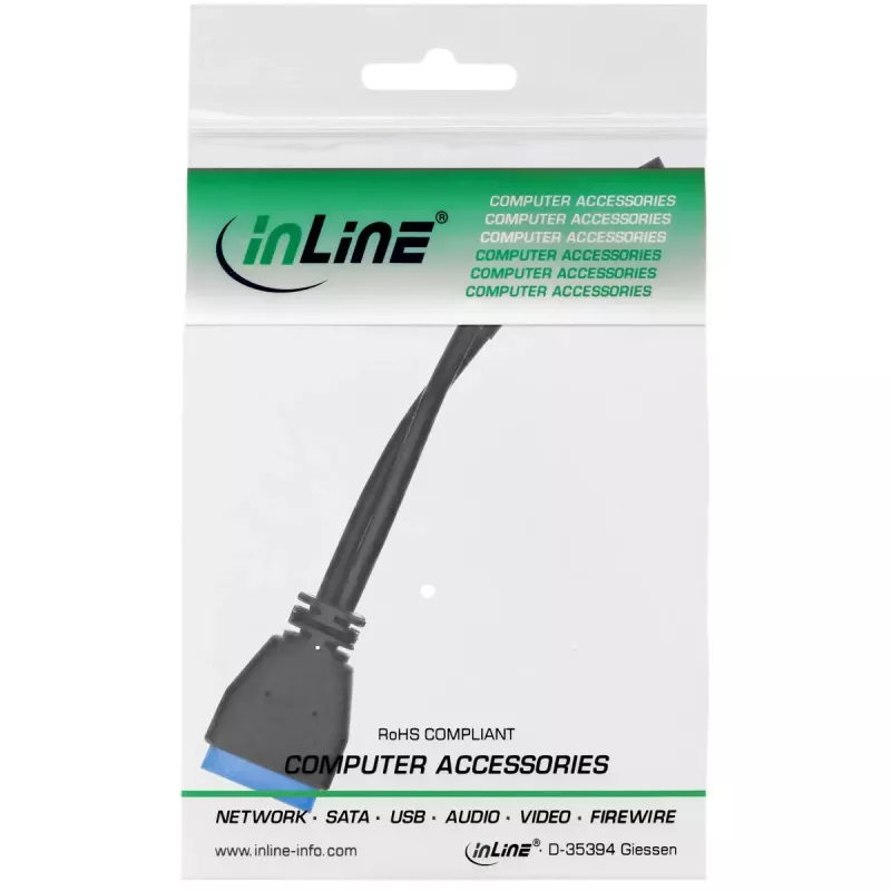 InLine USB 2.0 to 3.0 internal USB header cable 33449I