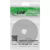 Cable tie Velcro tape InLine 10 m × 16 mm white — reusable hook-and-loop cable strap