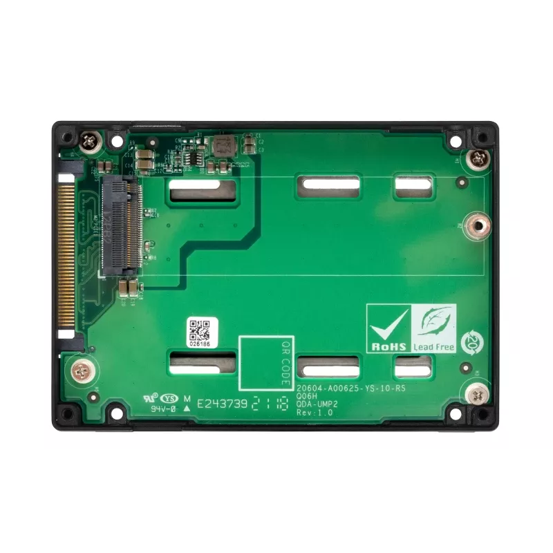 QNAP - QDA-UMP4 - Schnittstellenadapter - M.2 - PCIe 4.0 x4 (NVMe) - U.2