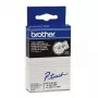 Labeling Tape Brother TC101 12mm Black on Transparent