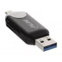 InLine USB3.0 Dual Cardreader, USB A and Micro-USB 2.0 for SDXC and microSDXC