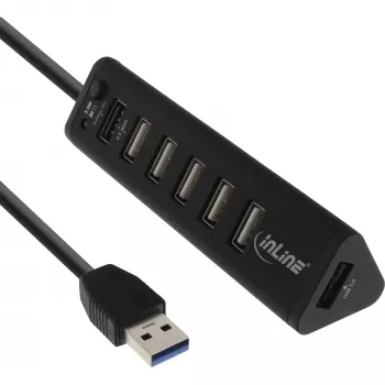 USB Hub InLine Smart Hub 7 Port USB 3.0 & 2.0 with Fast-charge Port