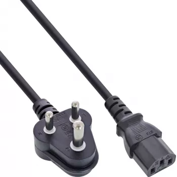 InLine B-16652R power cable Black 1.8 m Power plug type D C13 coupler