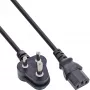 InLine B-16652R power cable Black 1.8 m Power plug type D C13 coupler