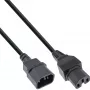 InLine B-16811C power cable Black 3 m C15 coupler IEC C14