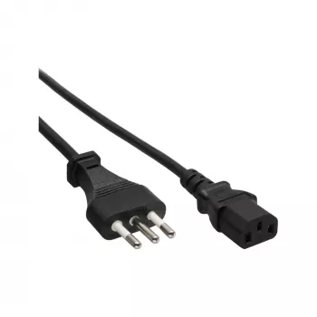 InLine B-16652I power cable Black 1.8 m Power plug type L C13 coupler