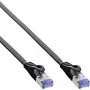 InLine Flat patch cable, U/FTP, Cat.6A, black, 5m