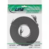InLine Flat patch cable, U/FTP, Cat.6A, black, 5m
