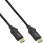 InLine High Speed HDMI rotating cable, w/Eth., AM/AM, black, gold. cont., 0.5m