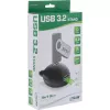 InLine USB 3.2 Gen.1 Cable USB Type A M / A F + Power, with Stand, black, 1m