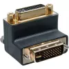 InLine DVI-I Adapter 90° angled digital + analog 24+5 male / female black