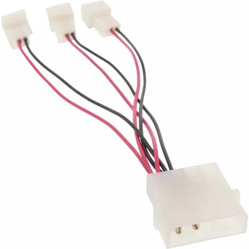 InLine PC Fan Adapter Cable 12V / 5V for up to 3 fans 33005A