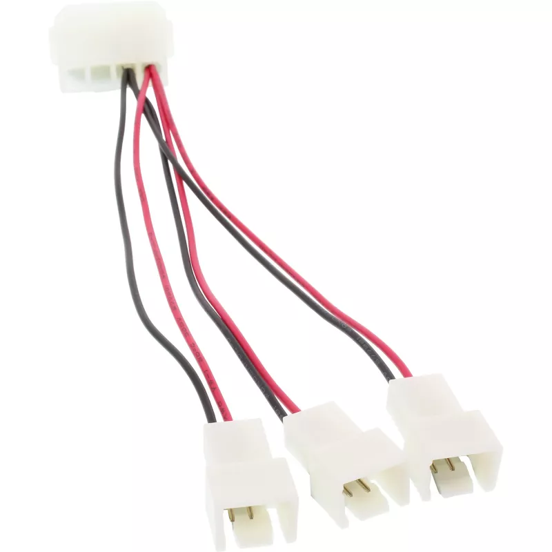 InLine PC Fan Adapter Cable 12V / 5V for up to 3 fans 33005A