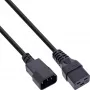 InLine Power adapter cable, IEC-60320 C14 to C19, 3x1.5mm², max. 10A, 0.5m
