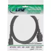 InLine Power adapter cable, IEC-60320 C14 to C19, 3x1.5mm², max. 10A, 0.5m