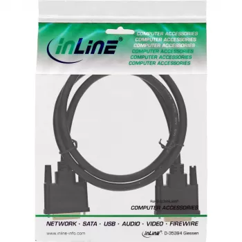 InLine DVI-D cable, Premium, 24+1 M/M, Dual Link, gold plated, 2m