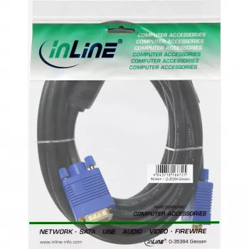 InLine S-VGA Cable Premium 15HD male / male black 3m